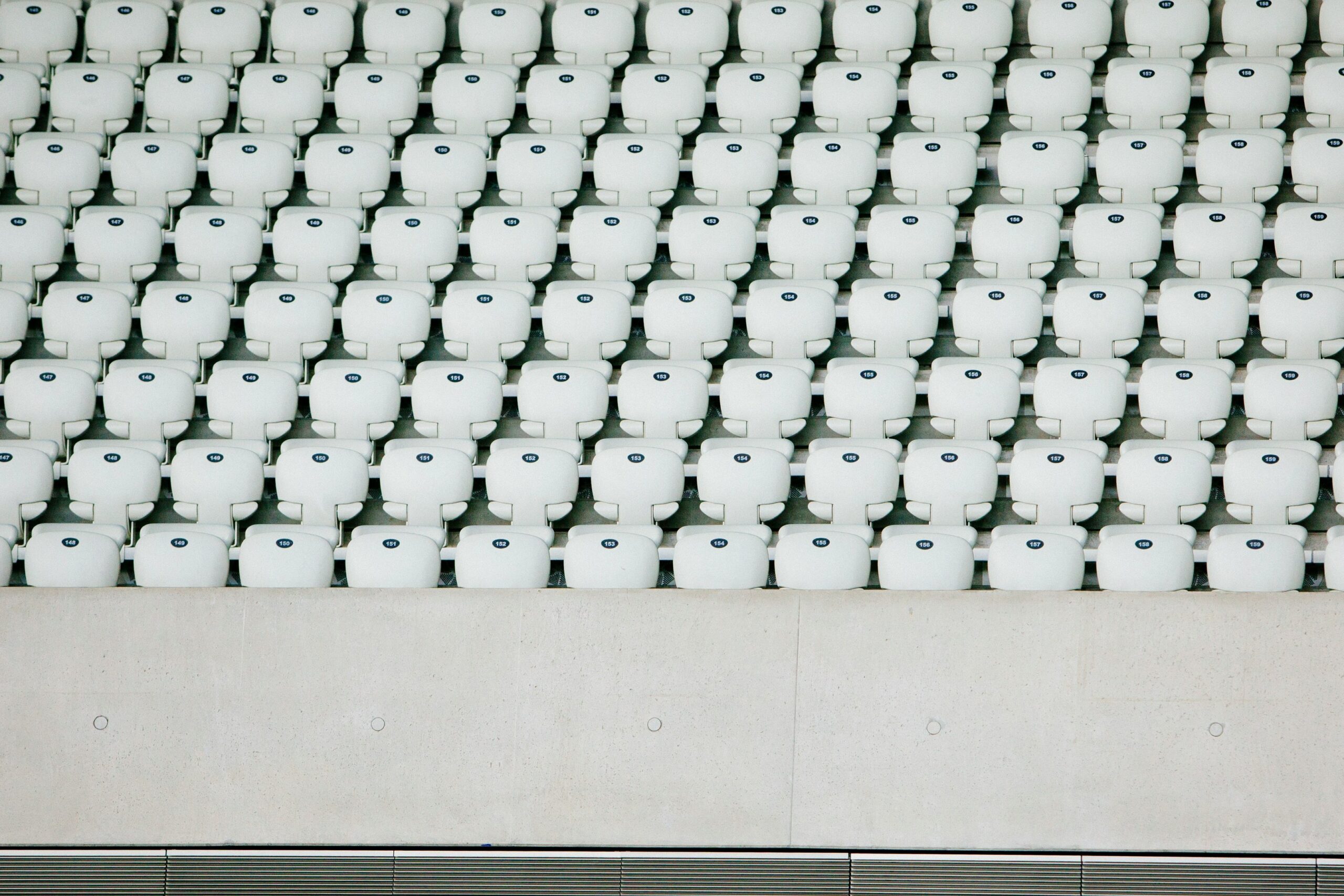 row of seat in stadium